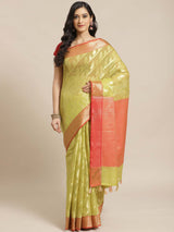 DIVINE OLIVE (BANARASI LIVA SAREE)