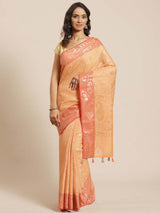 ELEGANT PREACH (BANARASI LIVA SAREE)