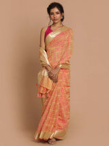 HARMONIOUS TAN (BANARASI LIVA SAREE)