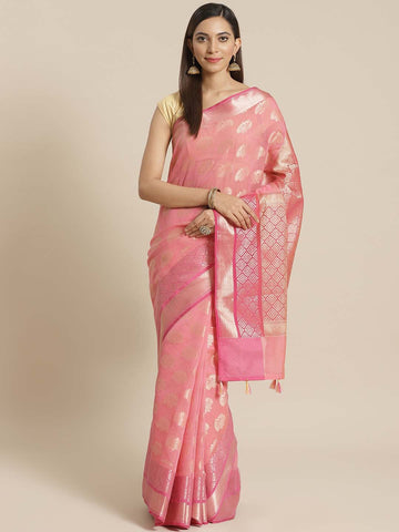 VISION IN PINK (BANARASI LIVA SAREE)