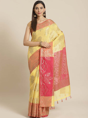 PRIMOSE FLORAL (BANARASI LIVA SAREE)