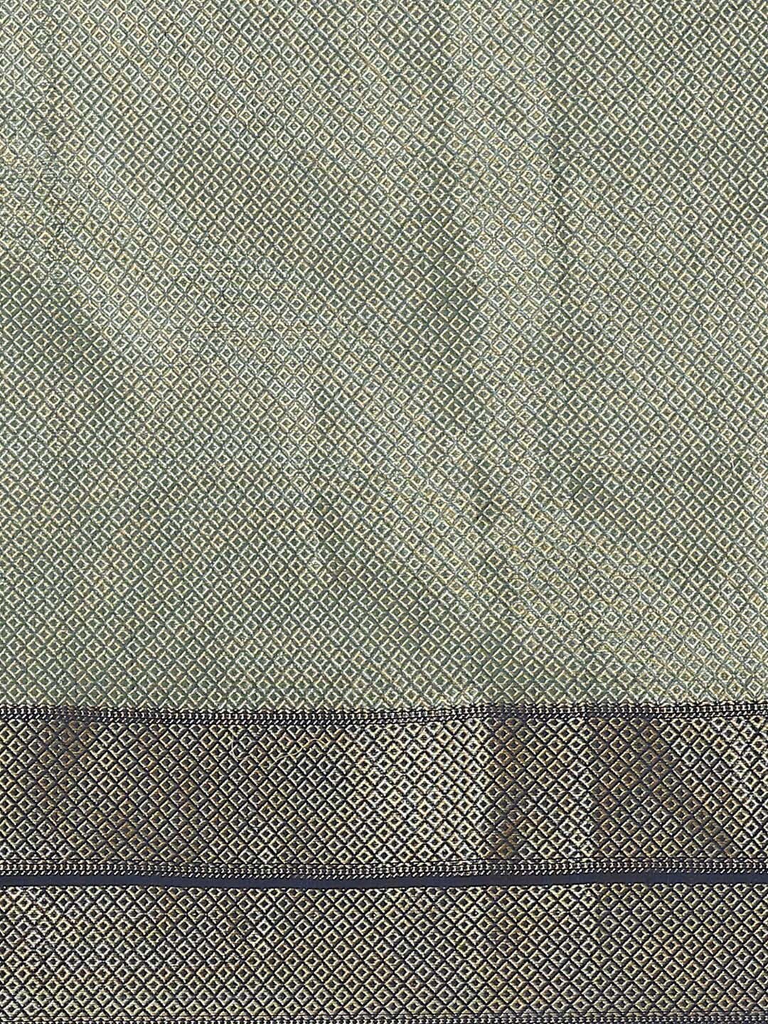 Indethnic Banarasi Biscuit Woven Design Traditional Wear Saree - Saree Detail View