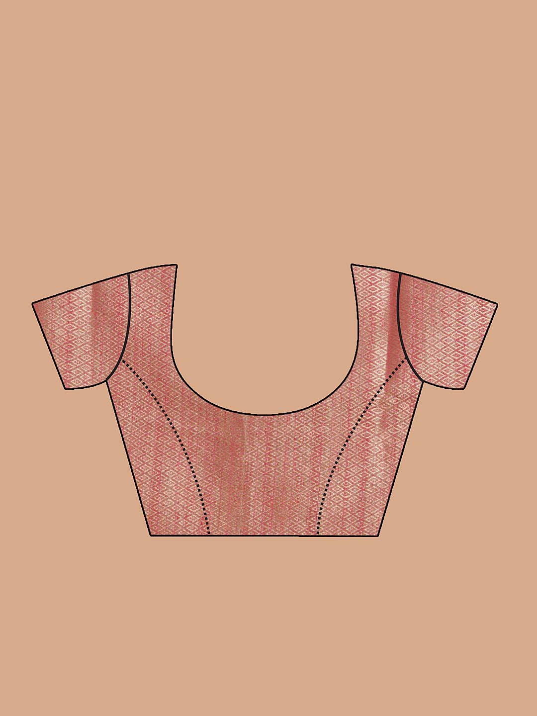 Indethnic Banarasi Beige Woven Design Festive Wear Saree - Blouse Piece View