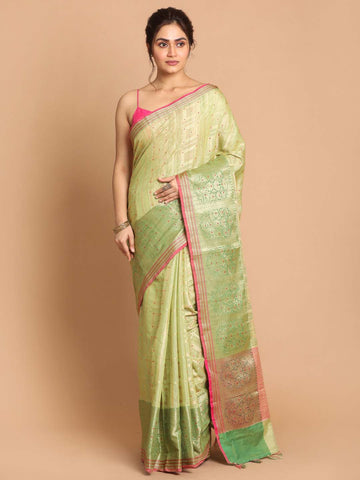 VERDE UTSAV (BANARASI COTTON BLEND SAREE)