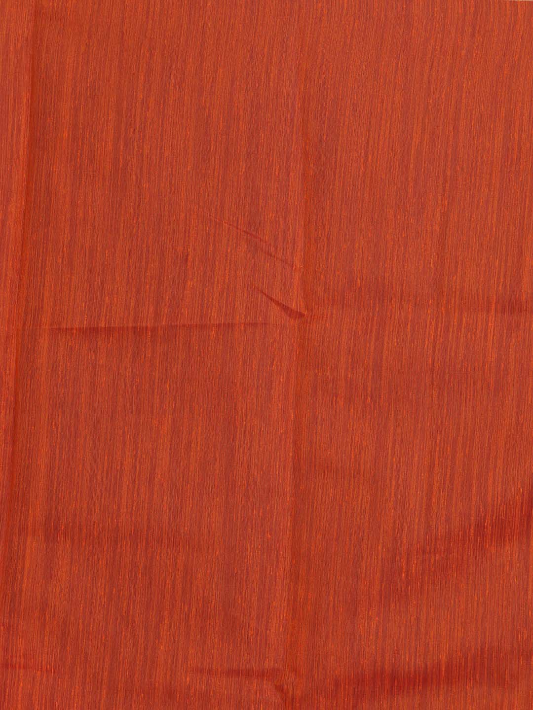Indethnic Banarasi Rust Solid Daily Wear Saree - Saree Detail View