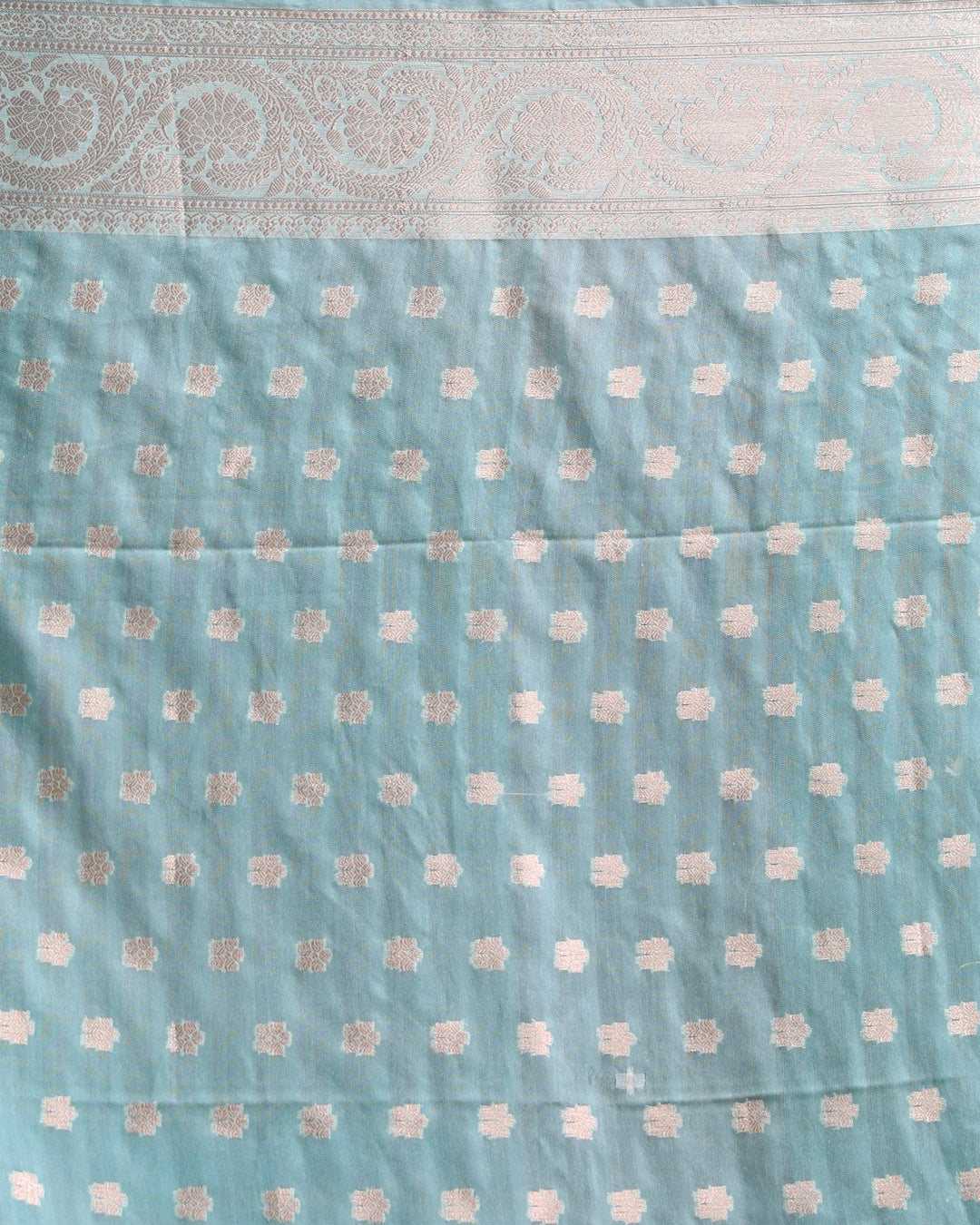 TURQUOISE ENCHANTMENT (BANARASI ART SILK SAREE)