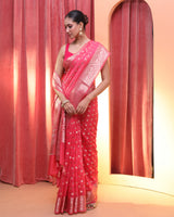 BLUSH MAJESTY (BANARASI ART SILK SAREE)
