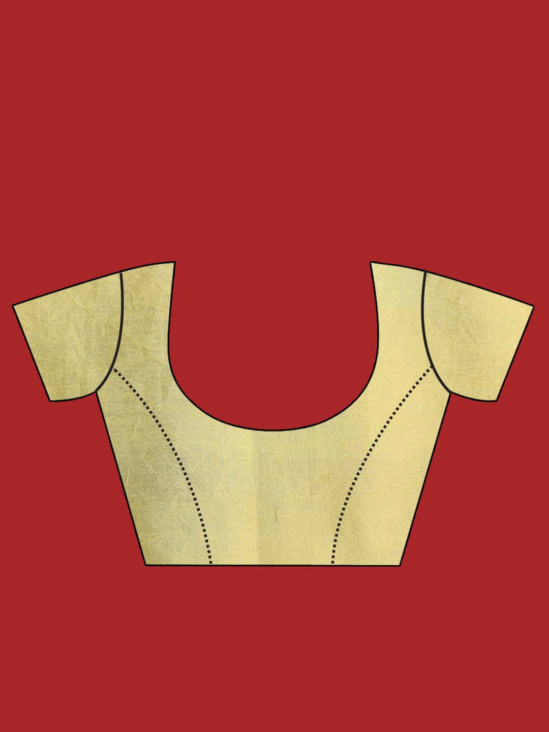 Indethnic Banarasi Yellow Ethnic Motifs Woven Design Festive Wear Saree - Blouse Piece View