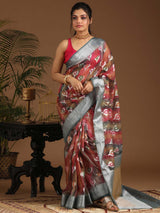 STARY SKY CITY (BANARASI COTTON BLEND SAREE)