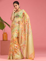 SUNBEAM INFUSION (BANARASI COTTON BLEND SAREE)