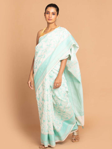 LILY OF THE NILE (BANARASI LINEN SAREE)