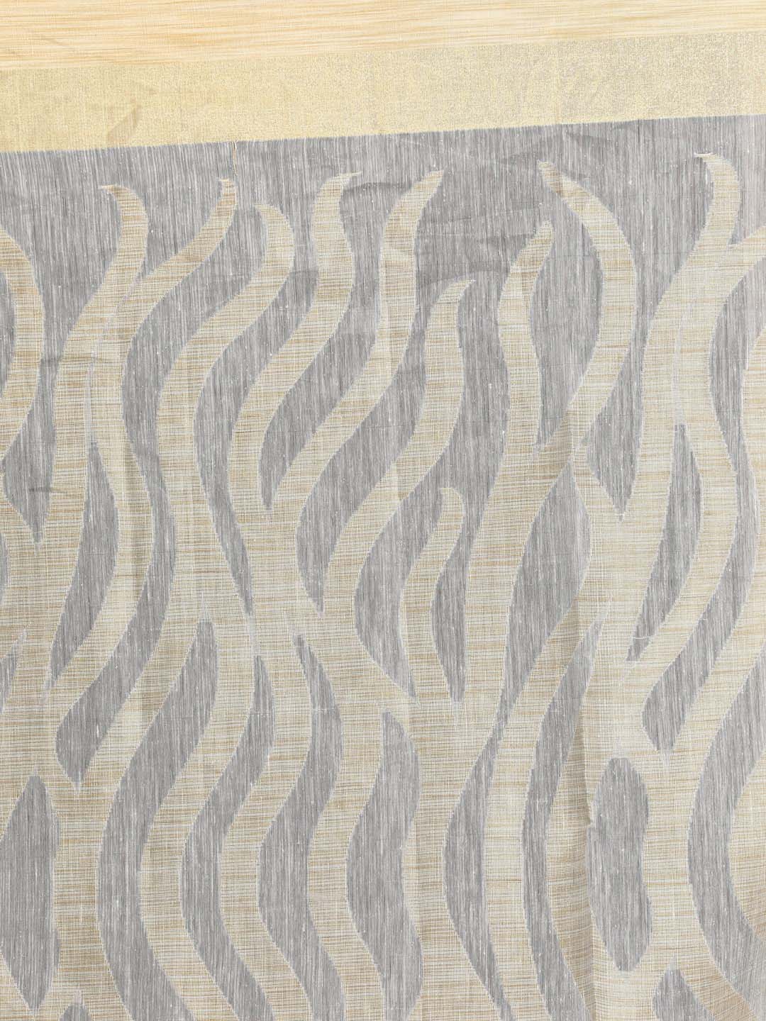 ETHEREAL SLATE (BANARASI LINEN SAREE)