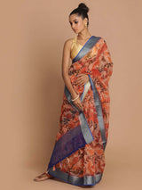 FLORAL WHIRL (BANARASI ORGANZA SAREE)