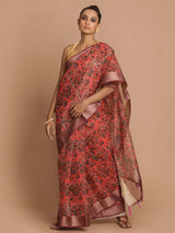 BUSY BLOOM (BANARASI ORGANZA SAREE)