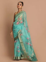 ETHEREAL BLOOM (BANARASI ORGANZA SAREE)