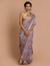 LAVENDER VIBE (BANARASI ORGANZA SAREE)