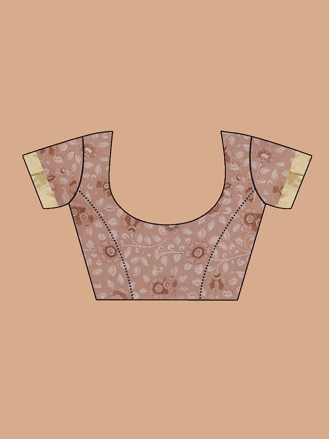 APRICOT PETALS (BANARASI ORGANZA SAREE)