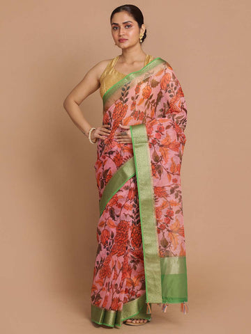 WHISPERING FLOWERS (BANARASI ORGANZA SAREE)