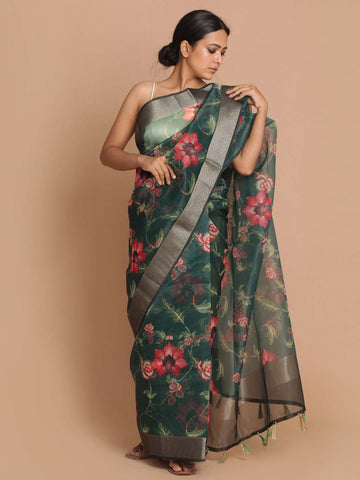 WATER LILY (BANARASI ORGANZA SAREE)