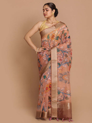 WHISPERING PETALS (BANARASI ORGANZA SAREE)