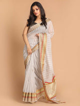 URBANCHECK (BANARASI COTTON BLEND SAREE)