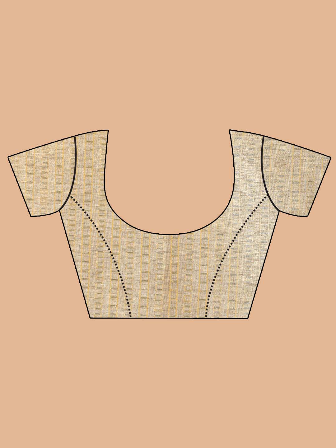 Indethnic Banarasi Yellow Woven Design Party Wear Saree - Blouse Piece View