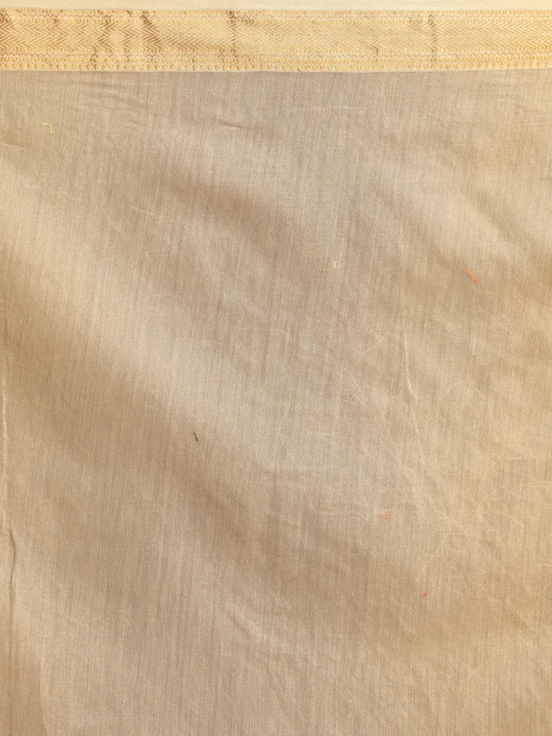 Indethnic Banarasi Beige Solid Work Wear Saree - Saree Detail View