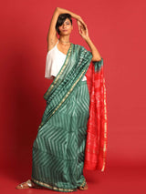 VERDANT VIBES (CHANDERI SILK COTTON SAREE)