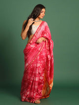 PETAL BLISS (CHANDERI SILK COTTON SAREE)