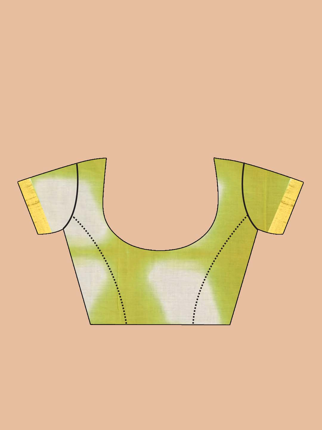 Indethnic Printed Pure Cotton Saree in Multi - Blouse Piece View