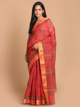 SCARLET SPLENDOR (GADWAL COTTON BLEND SAREE)