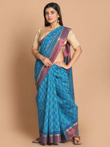 SAPPHIRE ELEGANCE (GADWAL COTTON BLEND SAREE)