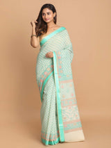 SOOTHING GREEN (GADWAL COTTON BLEND SAREE)