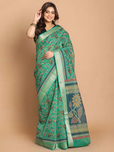 EMERALD DREAM (GADWAL COTTON BLEND SAREE)