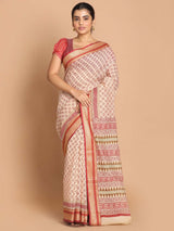 MAROON ELEGANCE (GADWAL COTTON BLEND SAREE)