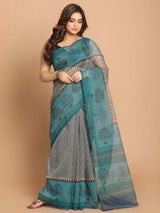OCEAN MIST (NET COTTON BLEND SAREE)