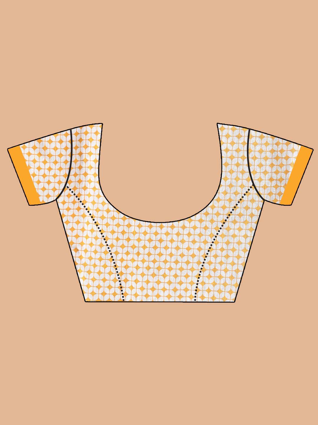 Indethnic Printed Super Net Saree in Maroon - Blouse Piece View