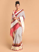 MAROON GRACE (GADWAL COTTON BLEND SAREE)