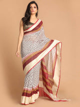MAROON REVERIE (GADWAL COTTON BLEND SAREE)