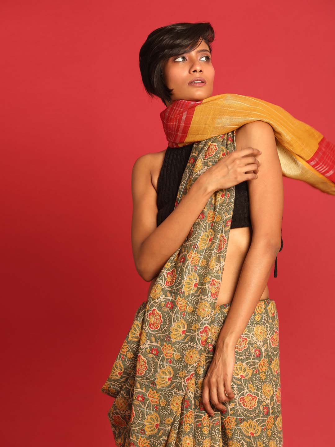 EMERALD BREEZE (BHAGALPURI LIVA SAREE)