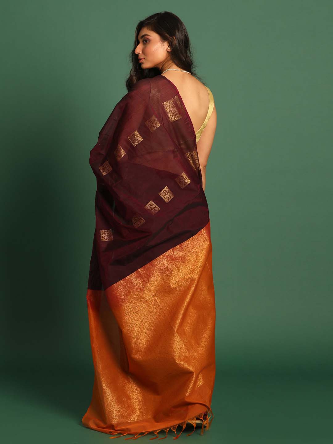 MAROON MAJESTY (OTHER ART SILK SAREE)