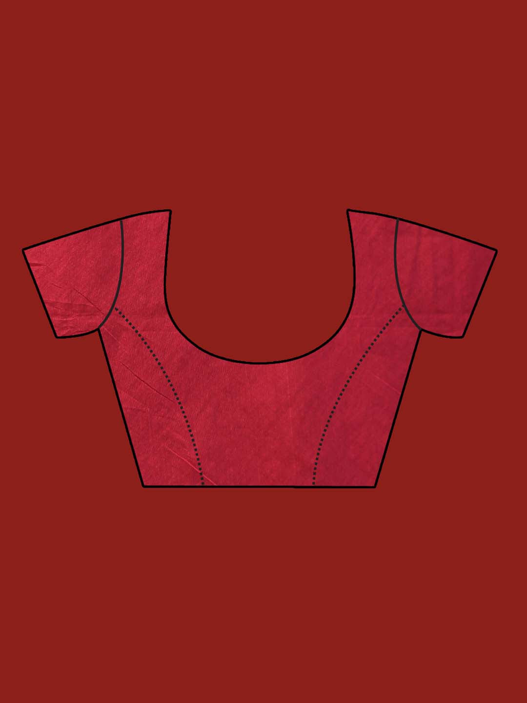 Indethnic Green Pochampally Kora Silk by Cotton Saree - Blouse Piece View