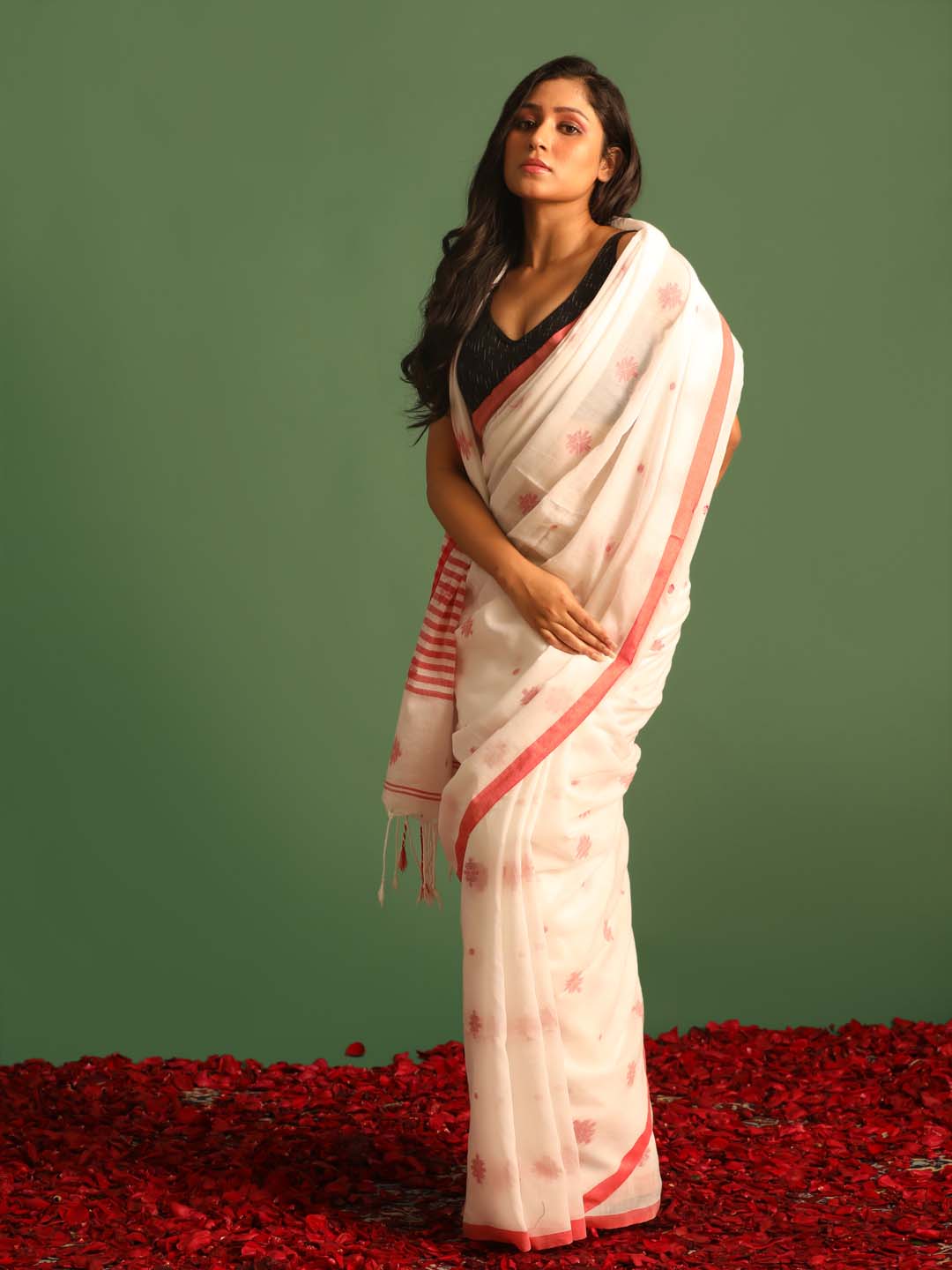 Indethnic Red Woven Design Daily Wear - View 1