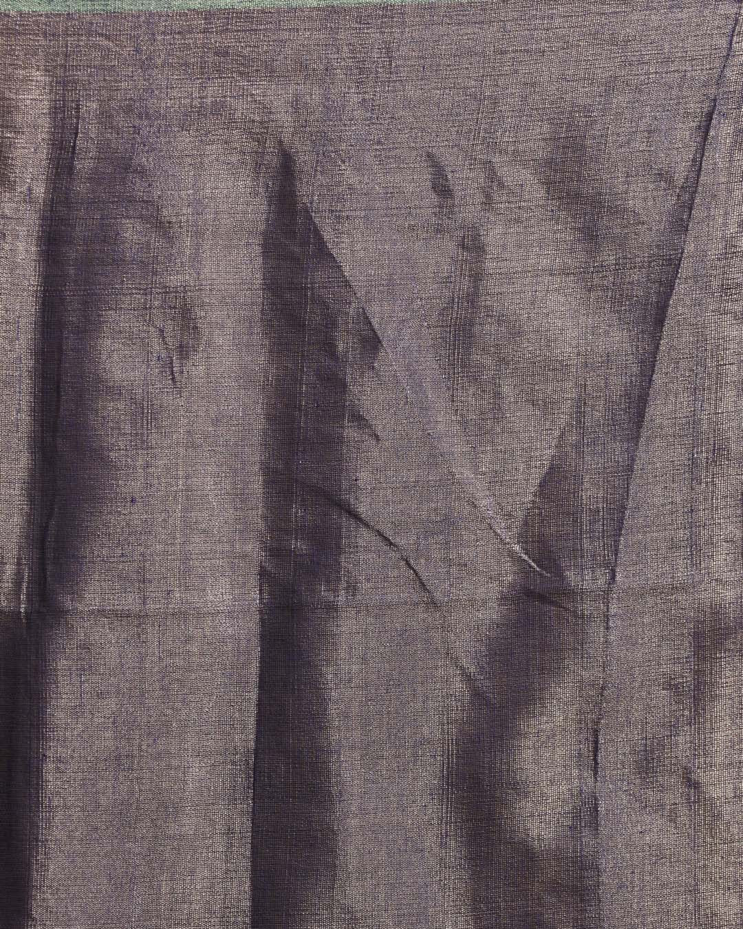 Indethnic Blue Solid Party Wear - Saree Detail View