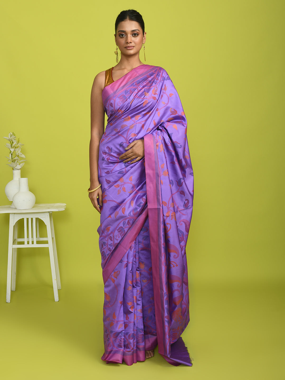 LAVENDER WHISPER (HANDLOOM ART SILK SAREE)