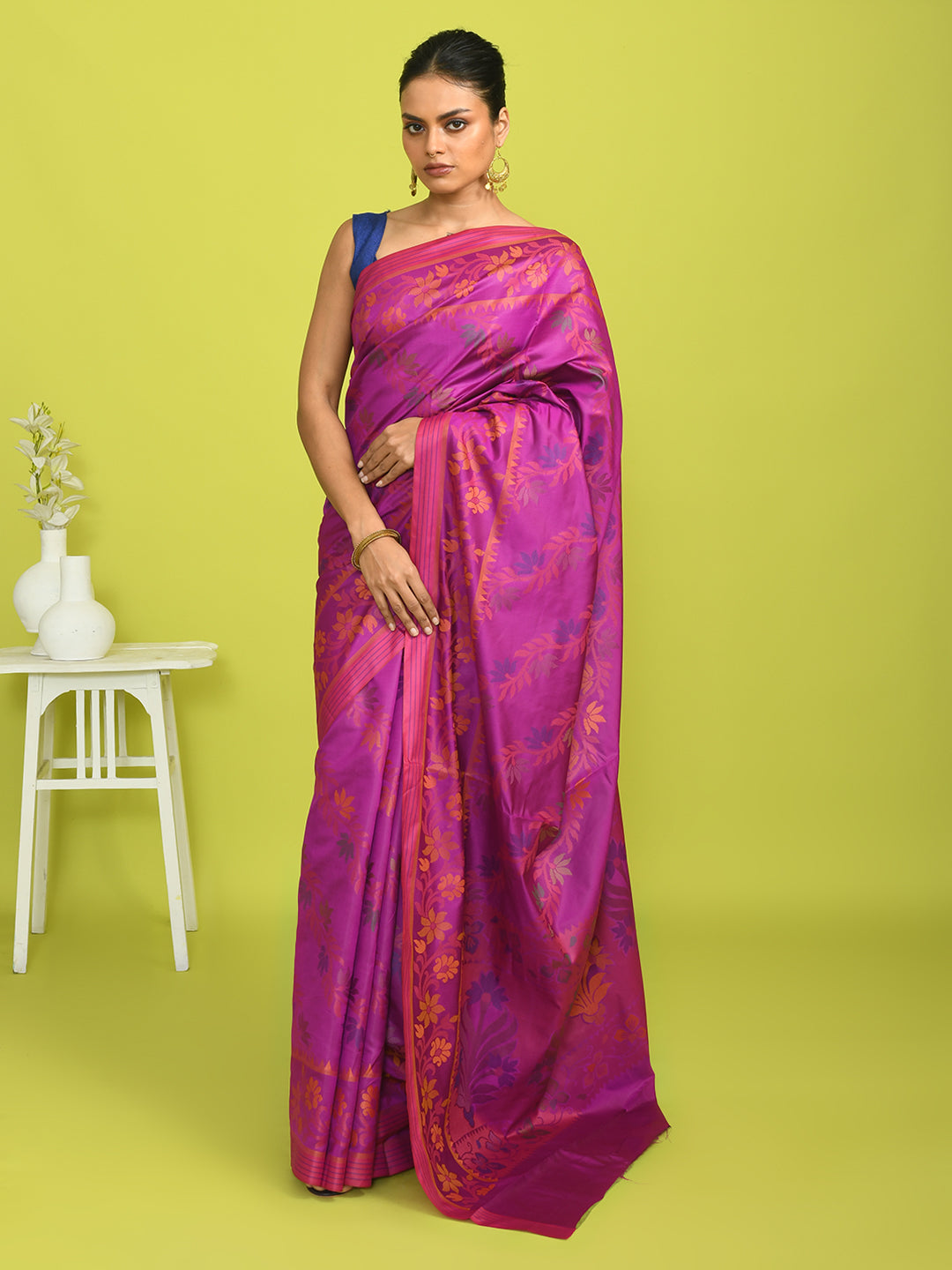 ROYAL AMETHYST (HANDLOOM ART SILK SAREE)