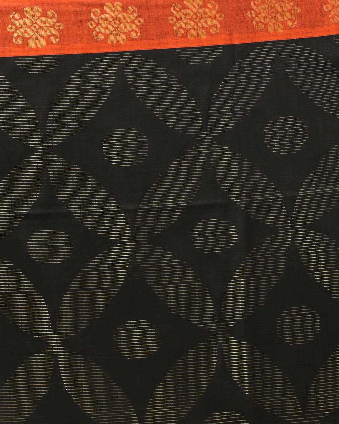 OBSIDIAN HARMONY (HANDLOOM COTTON BLEND SAREE)