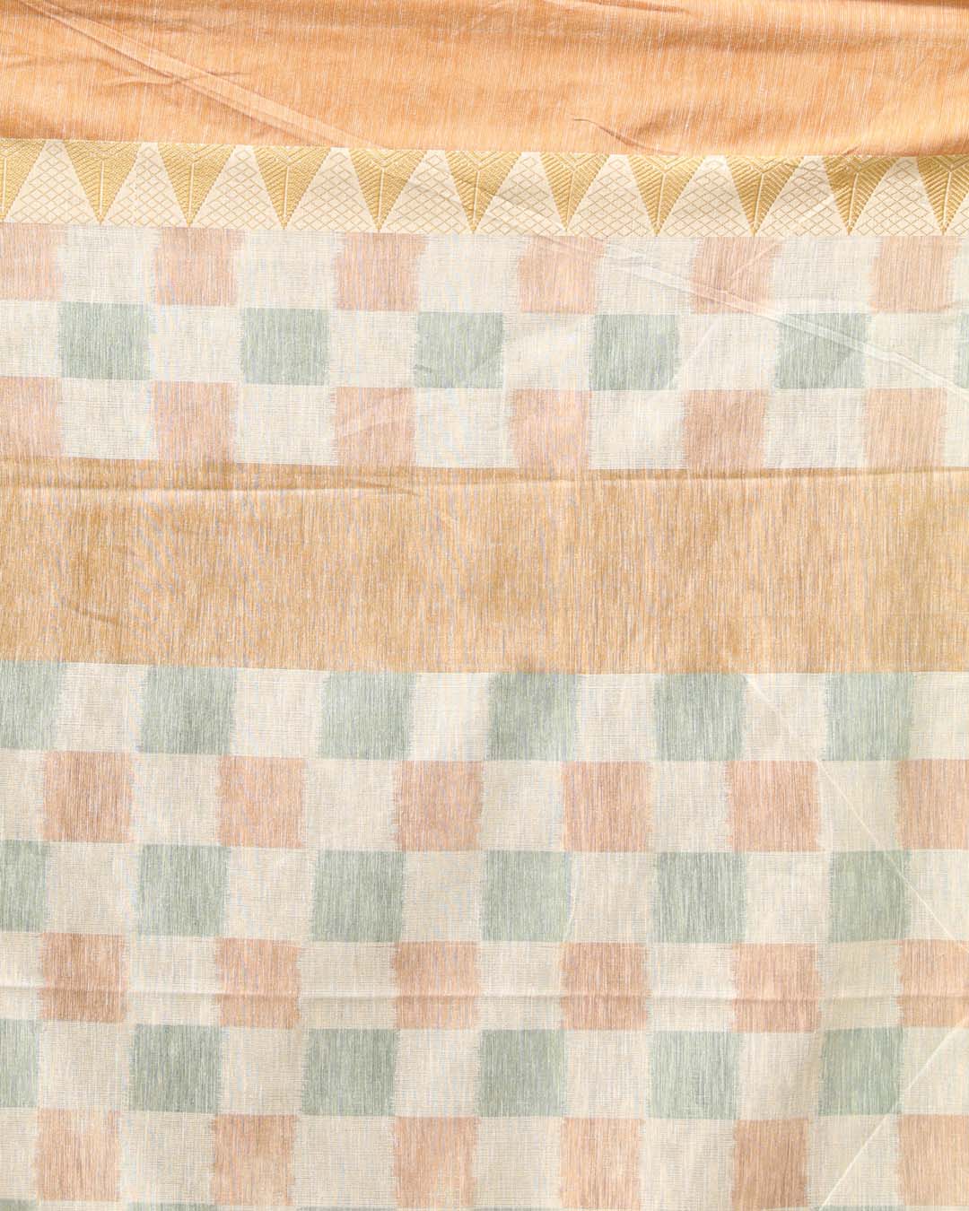 BEIGE HARMONY (HANDLOOM COTTON BLEND SAREE)