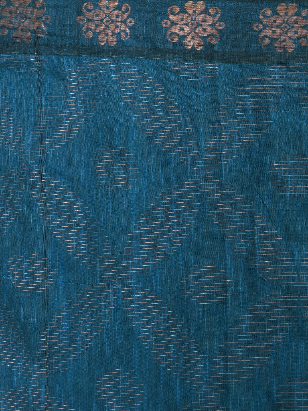 OCEANIC FLAIR (HANDLOOM COTTON BLEND SAREE)