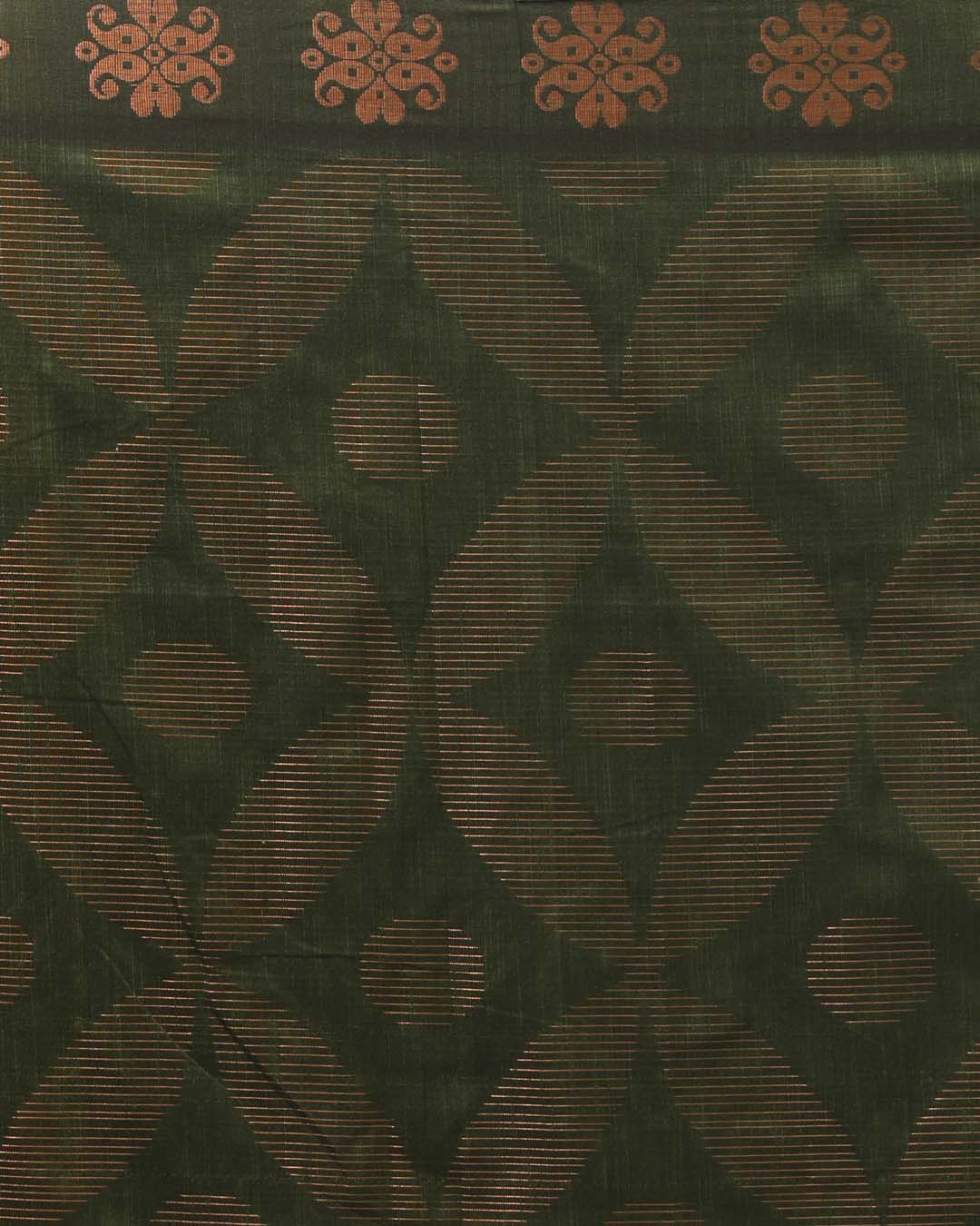 VERDANT ELEGANCE (HANDLOOM COTTON BLEND SAREE)